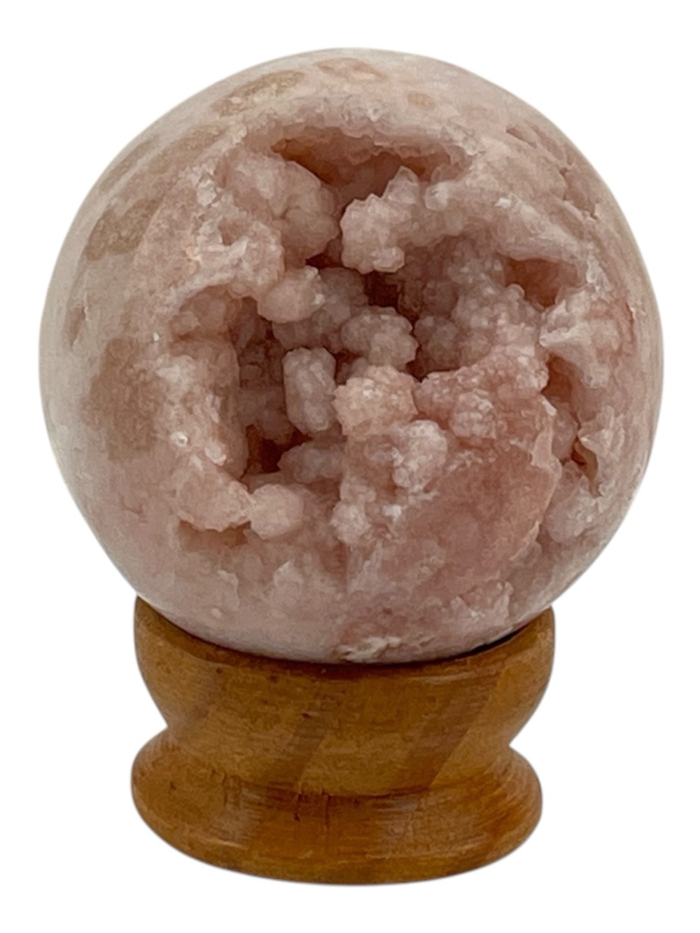 Pink Amethyst Geode Sphere - Purple Decorative Crystal Accent